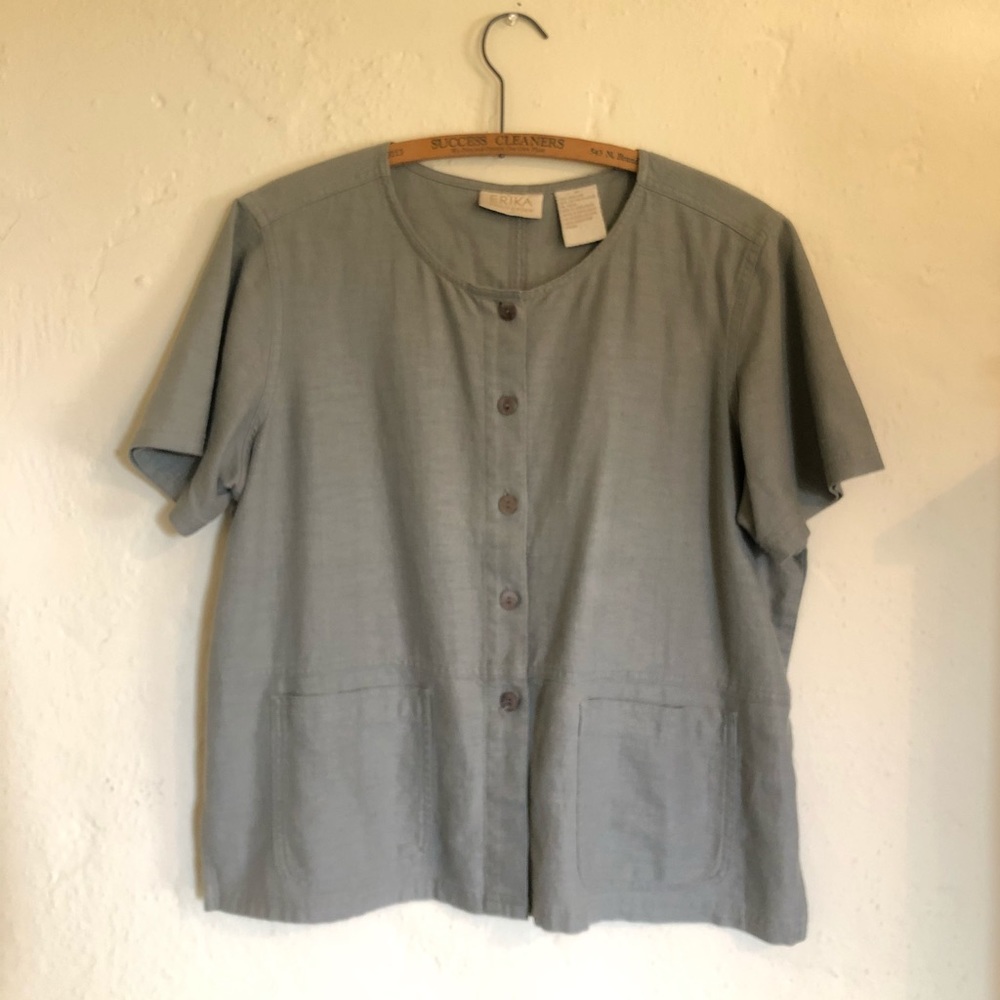 Erika Collection linen Cotton Blouse